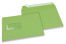 Verde maçã, envelopes coloridos com janela, 110 x 220 mm (DL), formato da janela 45 x 90 mm, posição da janela a 20 mm da esquerda / 15 mm de baixo, fecho adesivo, papel colorido 120 gramas | Envelopesonline.pt