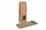 Saco de papel com fundo bloco castanho - 105 x 65 x 298 mm com janela, 500 ml | Envelopesonline.pt