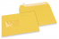 Amarelo botão-de-ouro, envelopes coloridos com janela, 162 x 229 mm (A5), janela à esquerda, formato da janela 45 x 90 mm, posição da janela a 20 mm da esquerda / 60 mm de baixo, fecho adesivo, papel colorido 120 gramas | Envelopesonline.pt