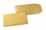 Envelopes de bolso coloridos - dourado, 65 x 105 mm | Envelopesonline.pt