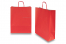 Sacos de papel com alças torcidas - vermelho, 320 x 120 x 410 mm, 100 gr | Envelopesonline.pt